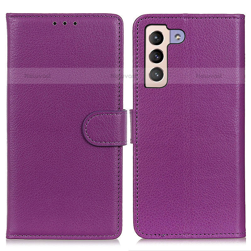 Leather Case Stands Flip Cover Holder A03D for Samsung Galaxy S22 5G