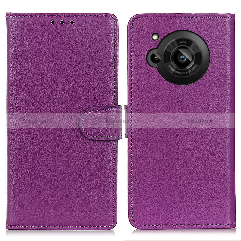 Leather Case Stands Flip Cover Holder A03D for Sharp Aquos R7