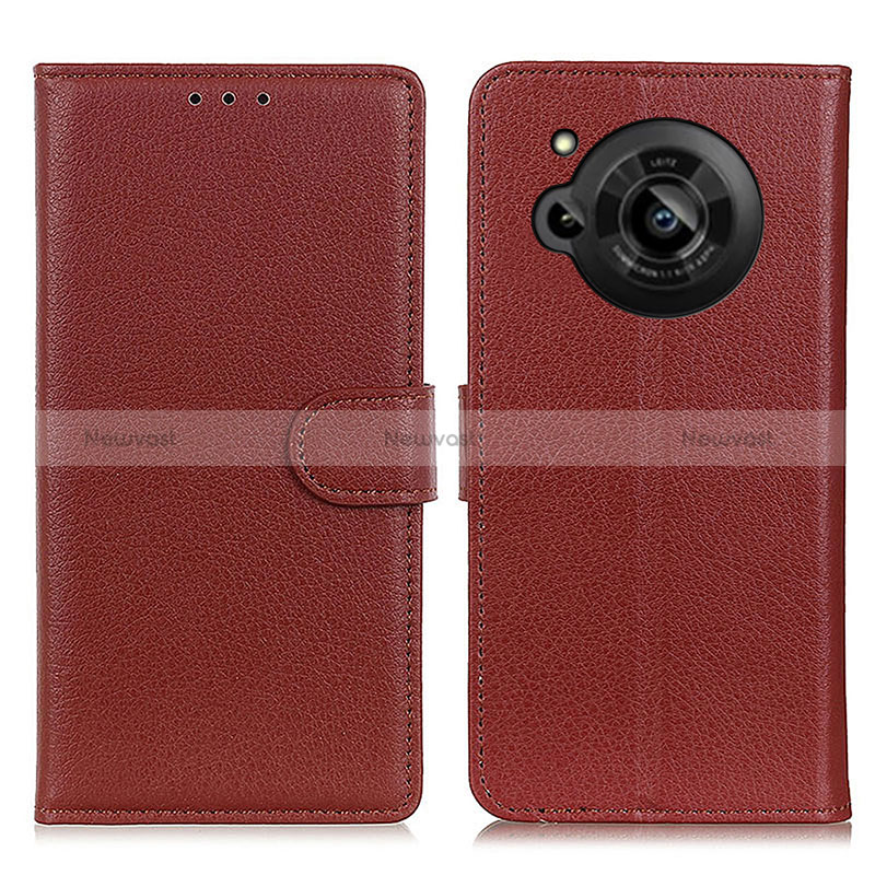 Leather Case Stands Flip Cover Holder A03D for Sharp Aquos R7