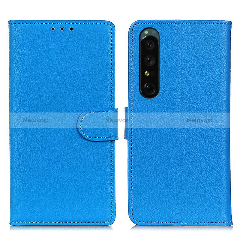 Leather Case Stands Flip Cover Holder A03D for Sony Xperia 1 V