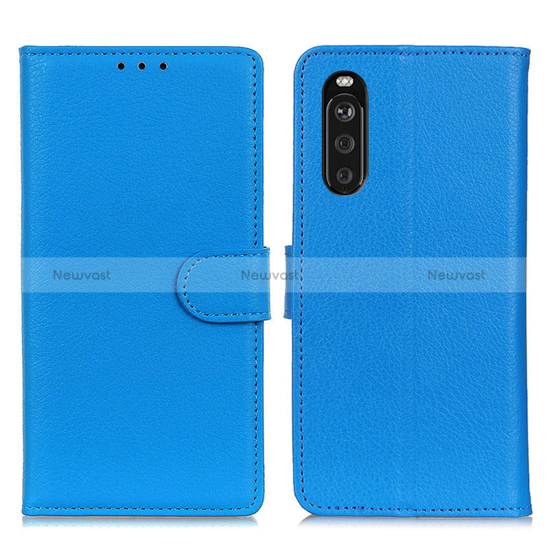 Leather Case Stands Flip Cover Holder A03D for Sony Xperia 10 III Lite