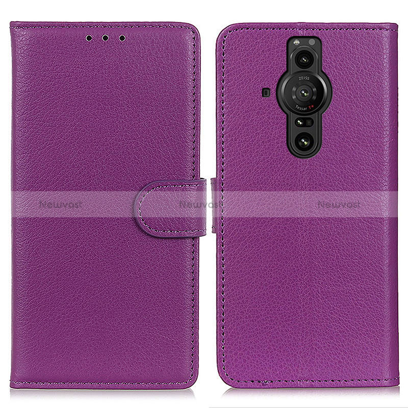 Leather Case Stands Flip Cover Holder A03D for Sony Xperia PRO-I