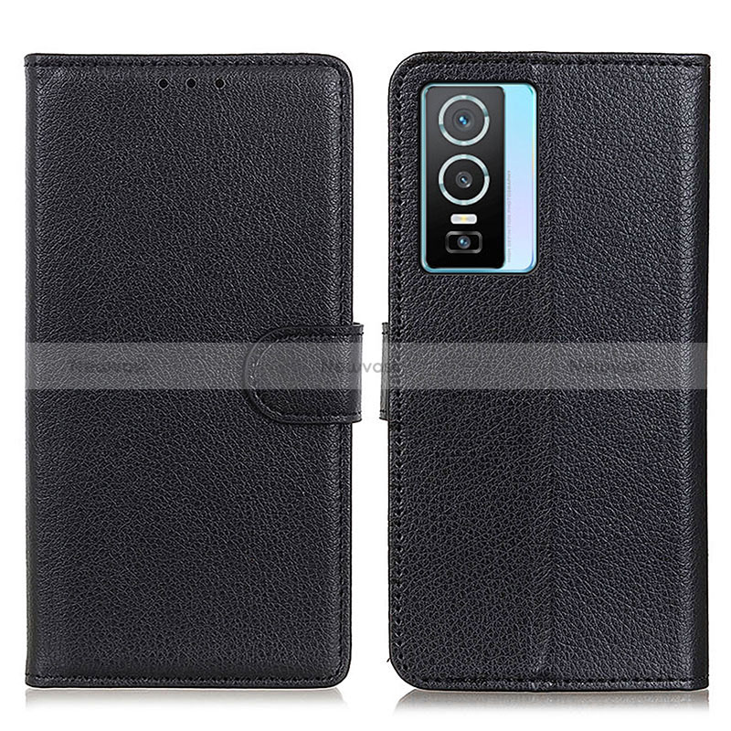 Leather Case Stands Flip Cover Holder A03D for Vivo Y74s 5G