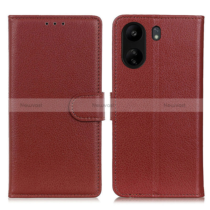 Leather Case Stands Flip Cover Holder A03D for Xiaomi Redmi 13C