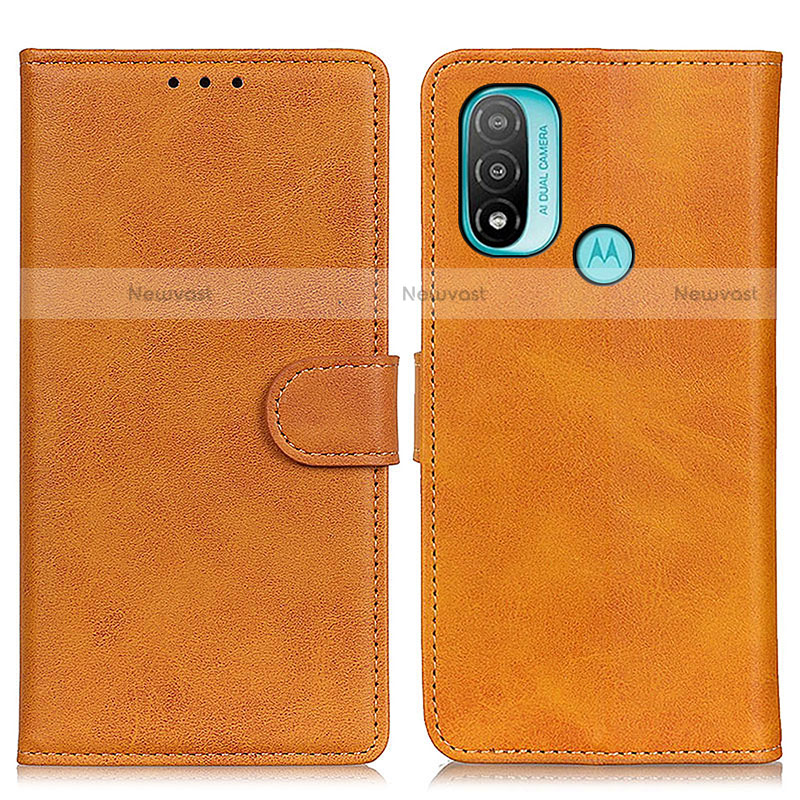 Leather Case Stands Flip Cover Holder A04D for Motorola Moto E20