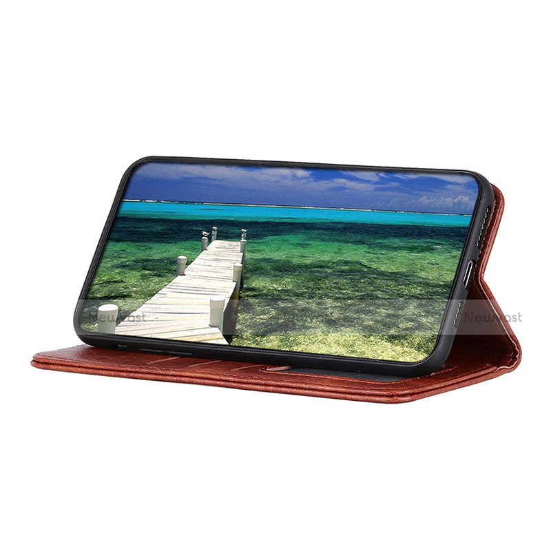 Leather Case Stands Flip Cover Holder A04D for Motorola Moto G60