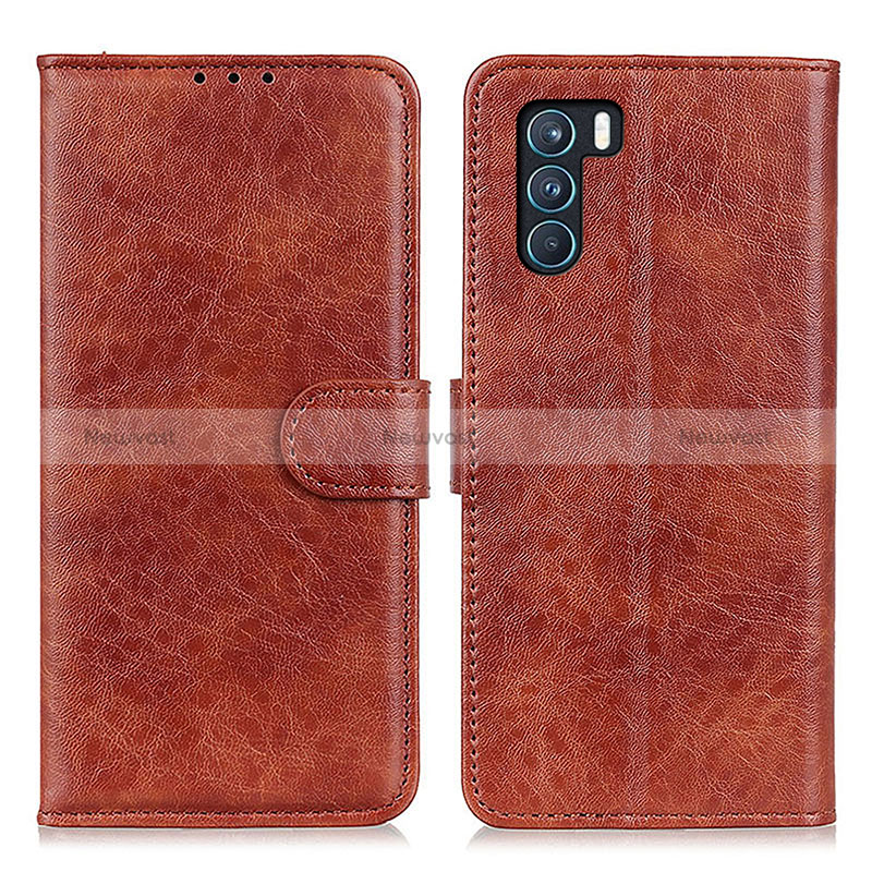 Leather Case Stands Flip Cover Holder A04D for Oppo K9 Pro 5G