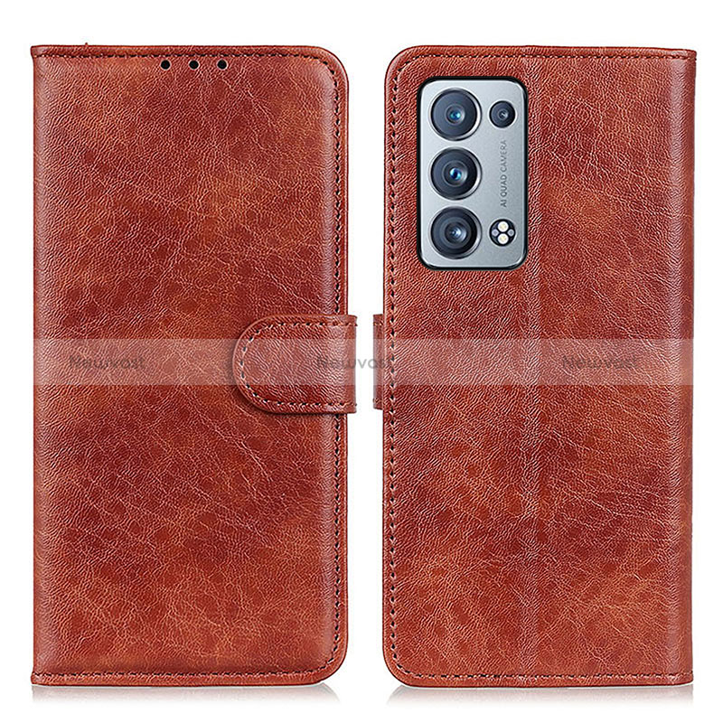 Leather Case Stands Flip Cover Holder A04D for Oppo Reno6 Pro+ Plus 5G