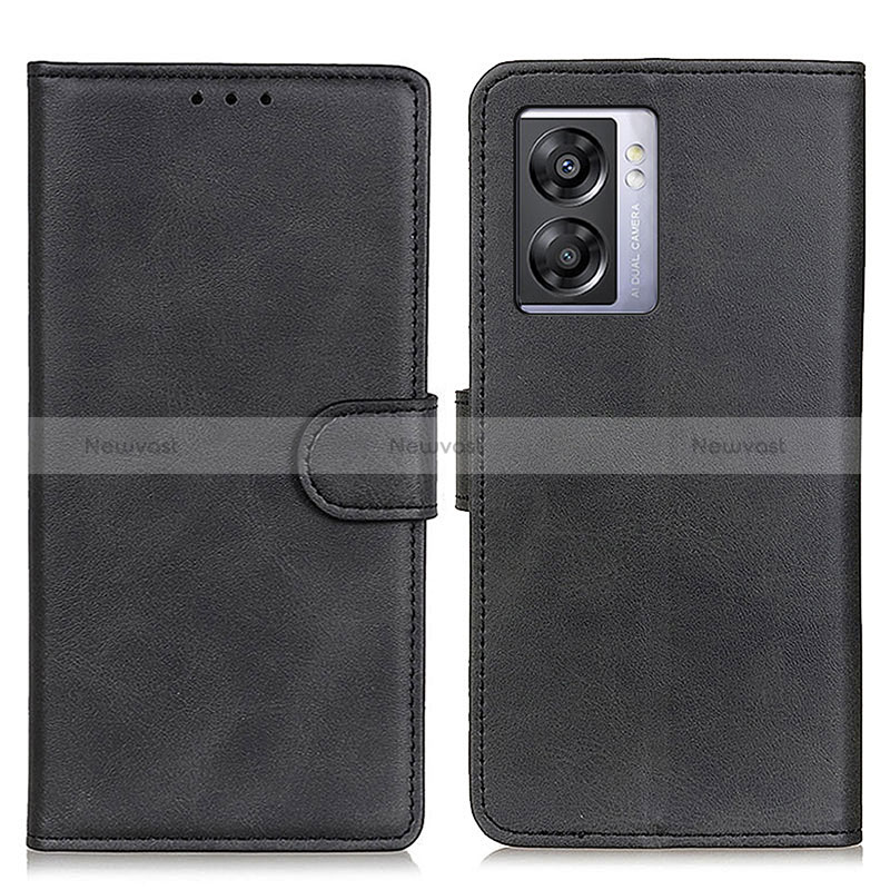 Leather Case Stands Flip Cover Holder A04D for Realme V23i 5G Black