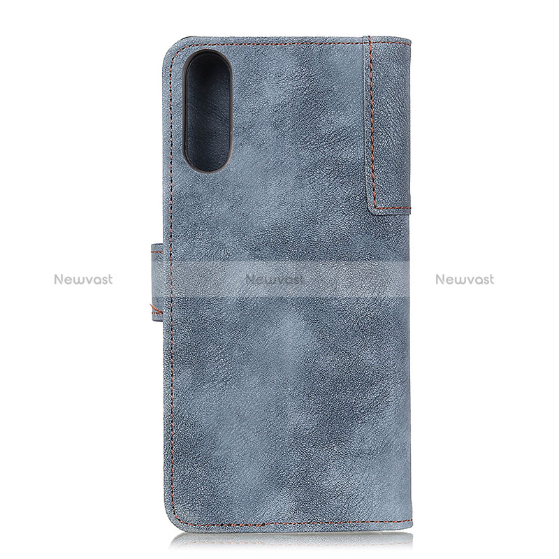 Leather Case Stands Flip Cover Holder A04D for Samsung Galaxy M02