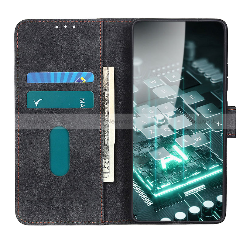 Leather Case Stands Flip Cover Holder A04D for Samsung Galaxy M02