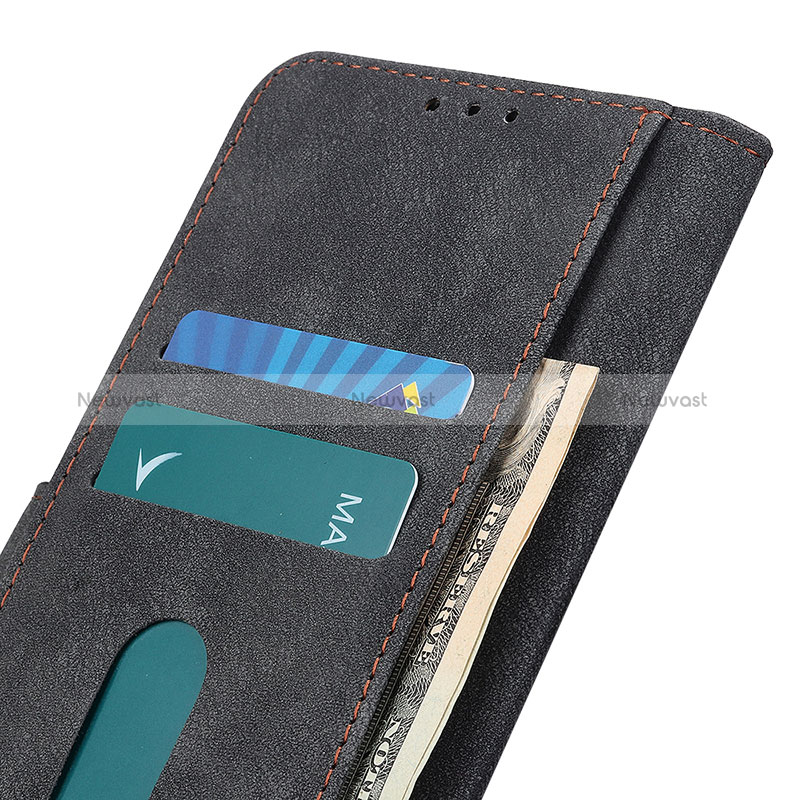 Leather Case Stands Flip Cover Holder A04D for Samsung Galaxy M02