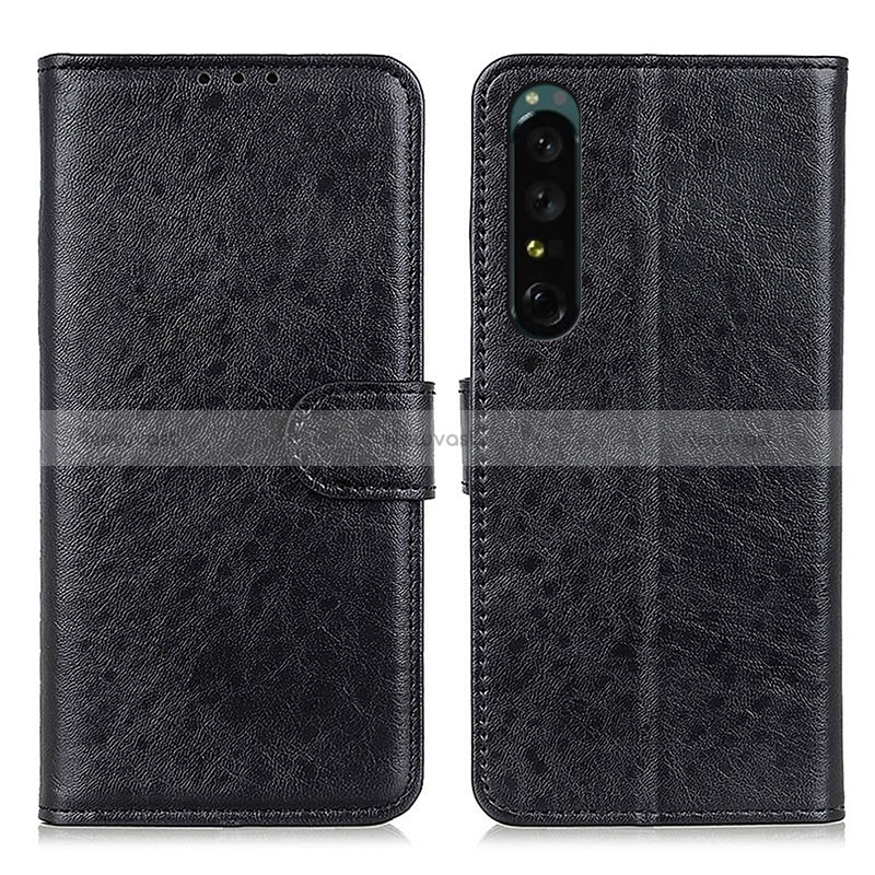 Leather Case Stands Flip Cover Holder A04D for Sony Xperia 1 IV SO-51C