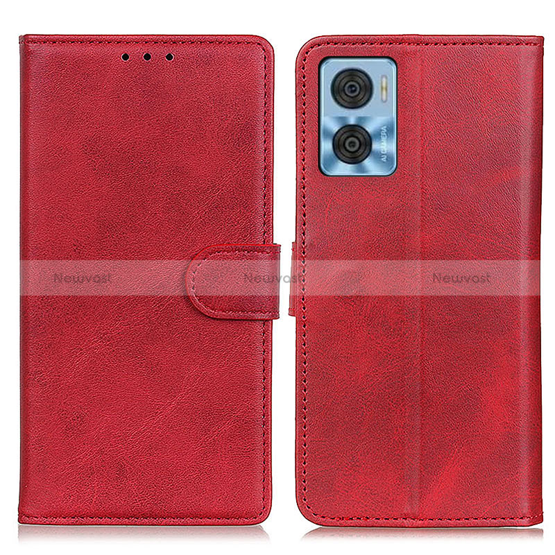 Leather Case Stands Flip Cover Holder A05D for Motorola Moto E22