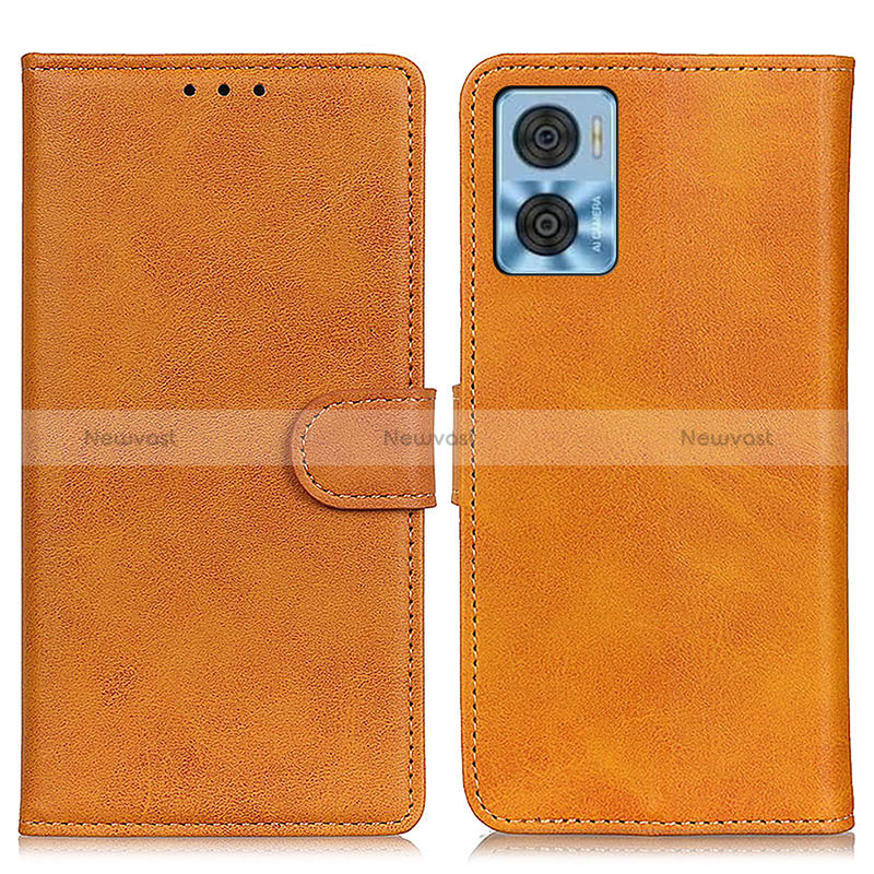 Leather Case Stands Flip Cover Holder A05D for Motorola Moto E22