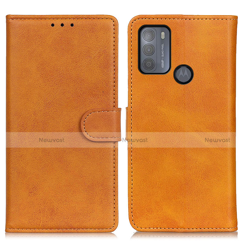 Leather Case Stands Flip Cover Holder A05D for Motorola Moto G50