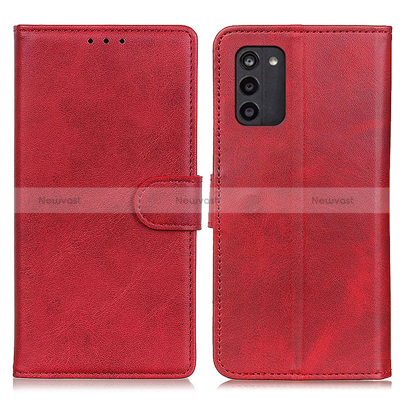 Leather Case Stands Flip Cover Holder A05D for Nokia G100 Red