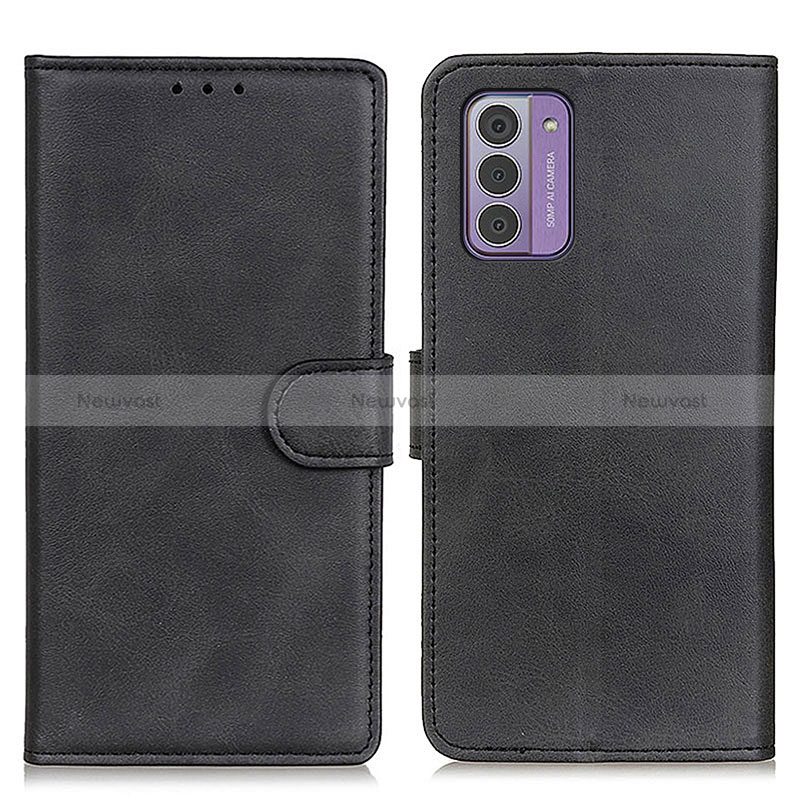 Leather Case Stands Flip Cover Holder A05D for Nokia G310 5G Black