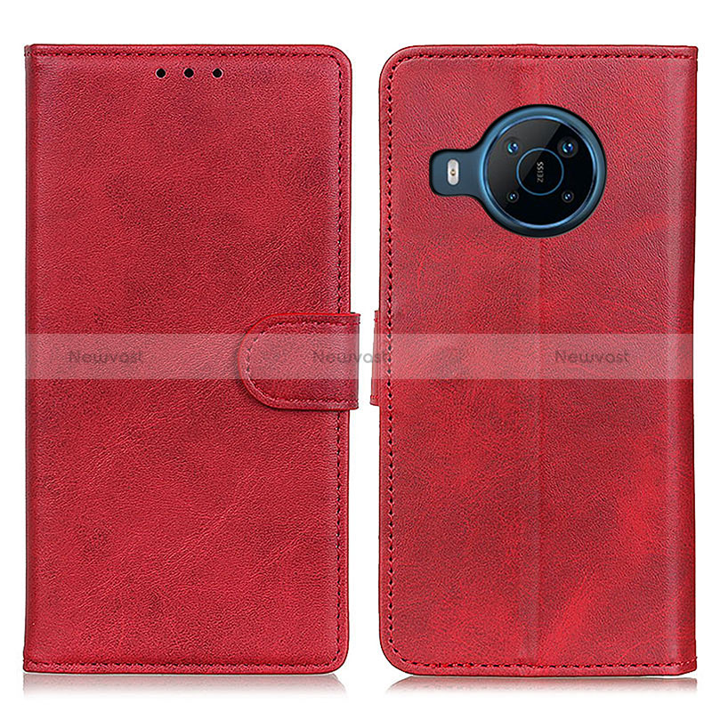 Leather Case Stands Flip Cover Holder A05D for Nokia X100 5G Red