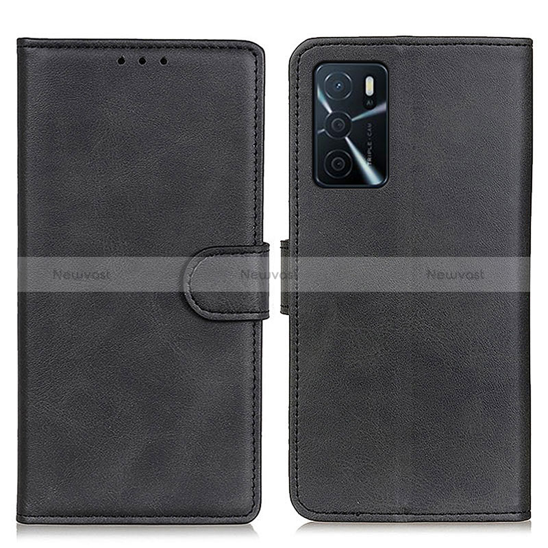 Leather Case Stands Flip Cover Holder A05D for Oppo A16