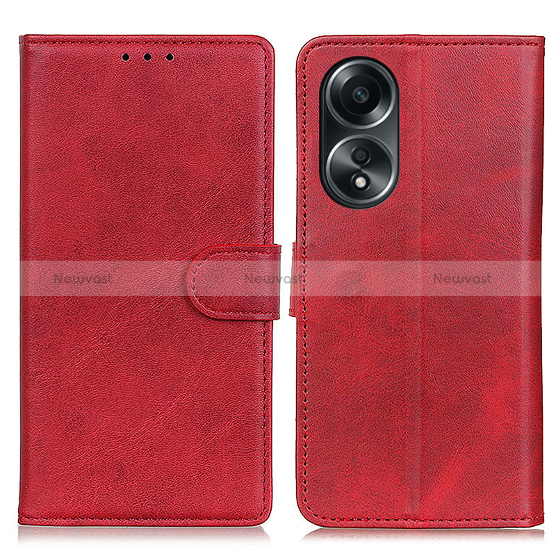 Leather Case Stands Flip Cover Holder A05D for Oppo A18