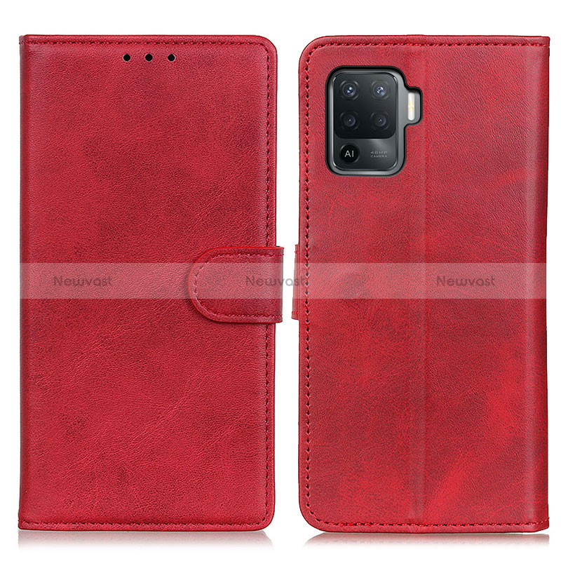 Leather Case Stands Flip Cover Holder A05D for Oppo Reno5 F