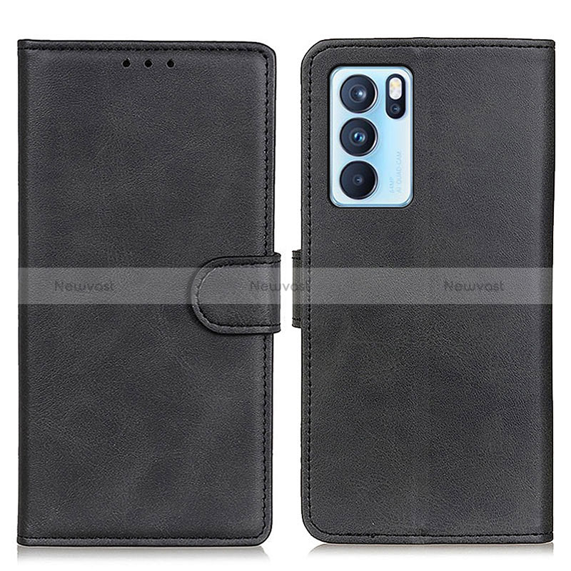 Leather Case Stands Flip Cover Holder A05D for Oppo Reno6 Pro 5G India