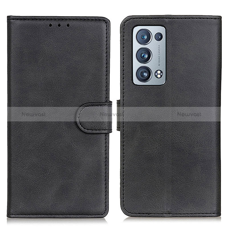 Leather Case Stands Flip Cover Holder A05D for Oppo Reno6 Pro+ Plus 5G