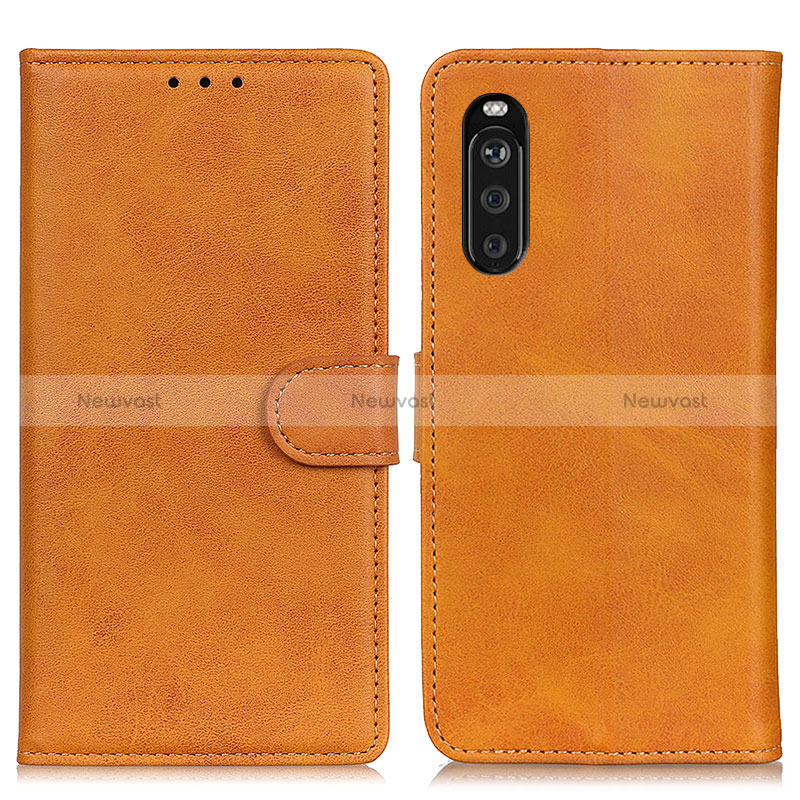 Leather Case Stands Flip Cover Holder A05D for Sony Xperia 10 III