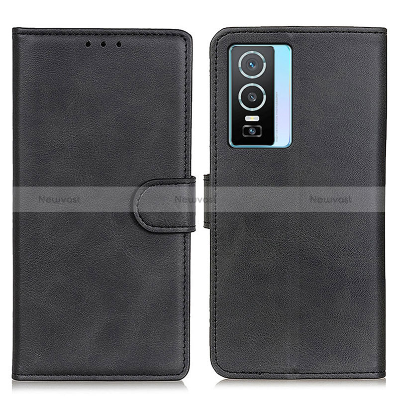 Leather Case Stands Flip Cover Holder A05D for Vivo Y74s 5G