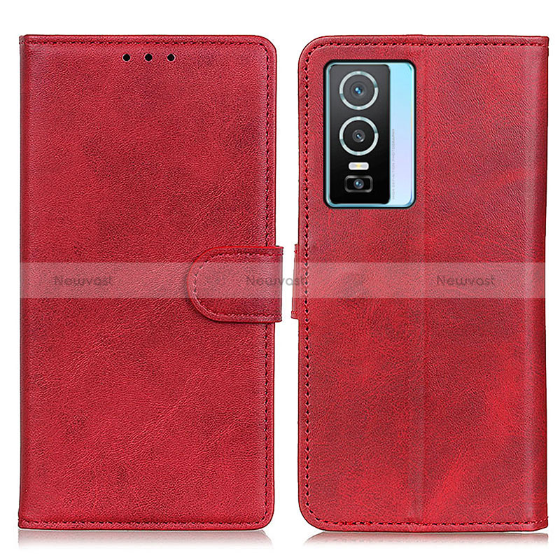 Leather Case Stands Flip Cover Holder A05D for Vivo Y74s 5G