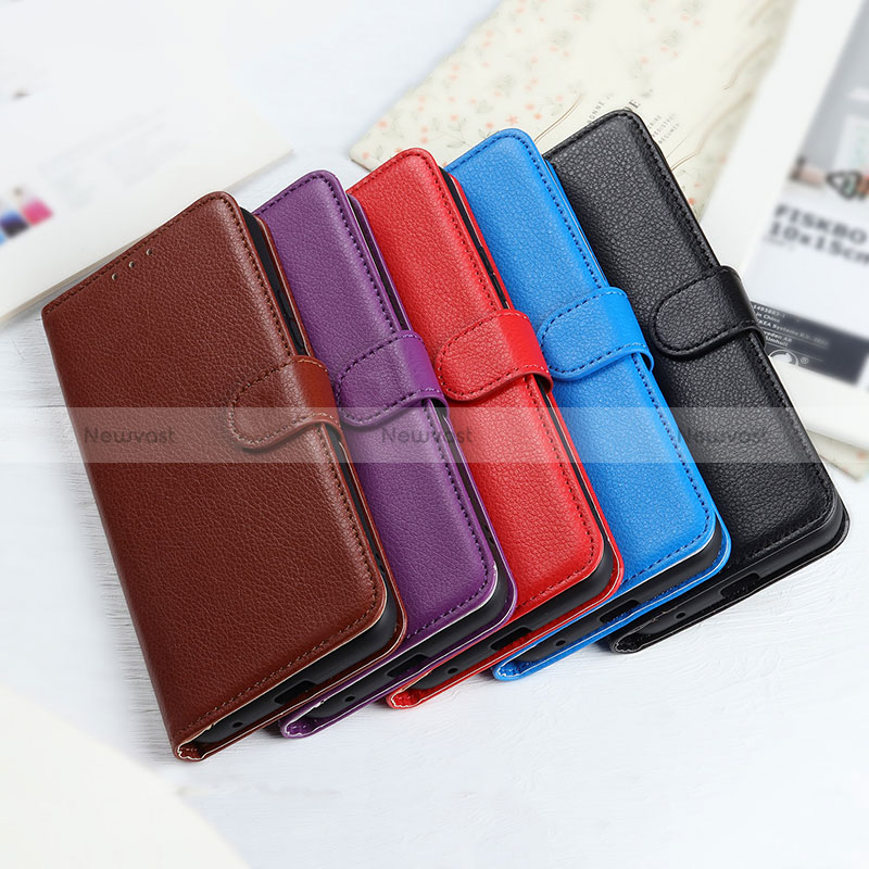 Leather Case Stands Flip Cover Holder A06D for Huawei Honor X6a