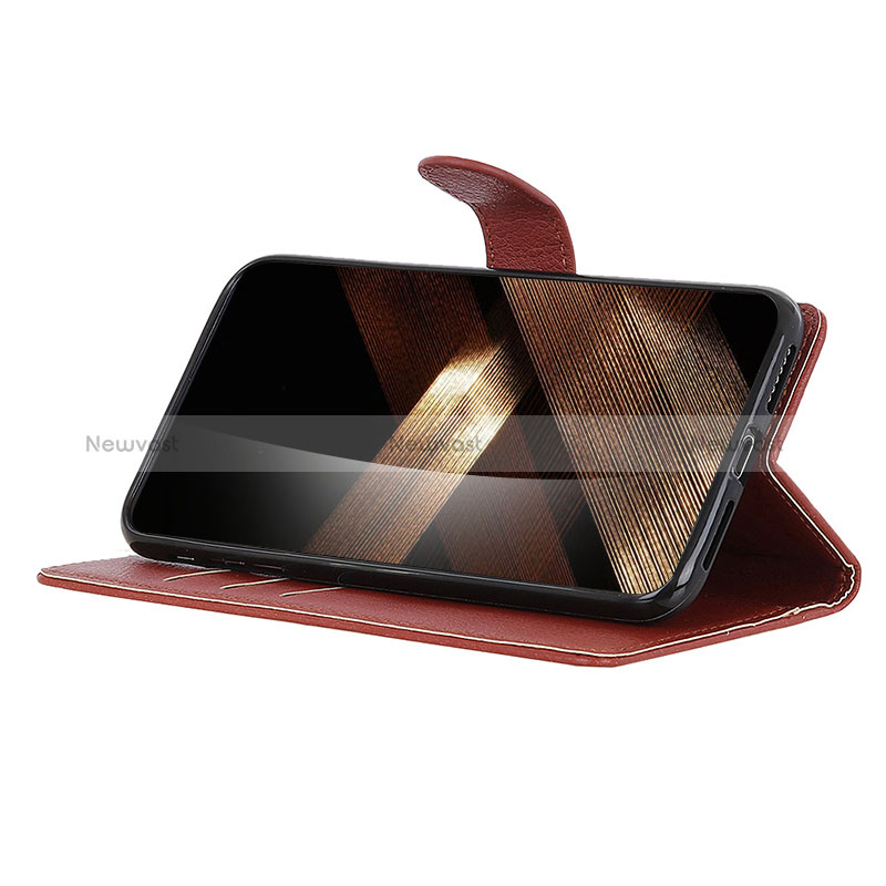 Leather Case Stands Flip Cover Holder A06D for Huawei Honor X8b
