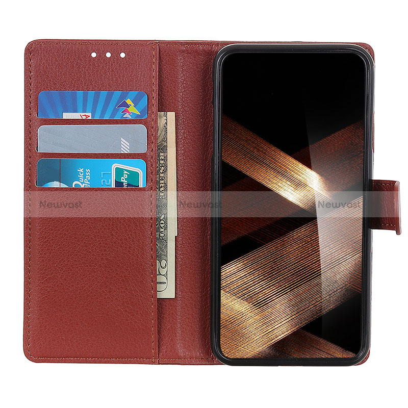 Leather Case Stands Flip Cover Holder A06D for Huawei Honor X9b 5G