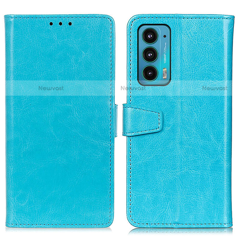 Leather Case Stands Flip Cover Holder A06D for Motorola Moto Edge 20 5G