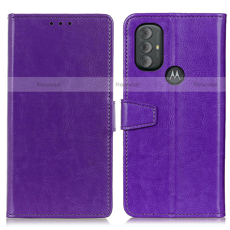 Leather Case Stands Flip Cover Holder A06D for Motorola Moto G Power (2022)