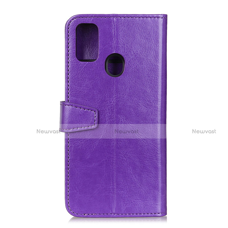 Leather Case Stands Flip Cover Holder A06D for Motorola Moto G41