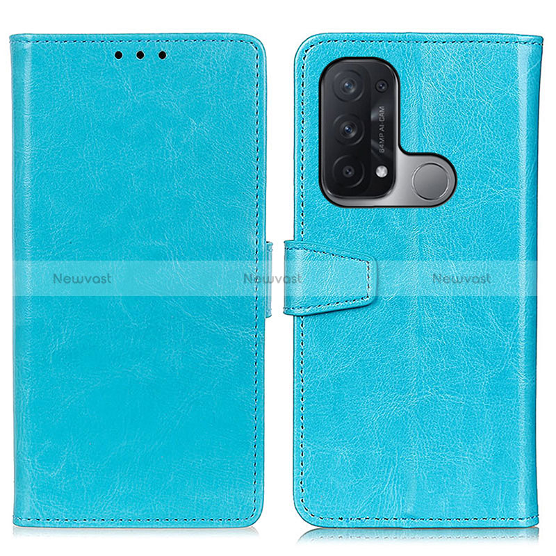 Leather Case Stands Flip Cover Holder A06D for Oppo Reno5 A