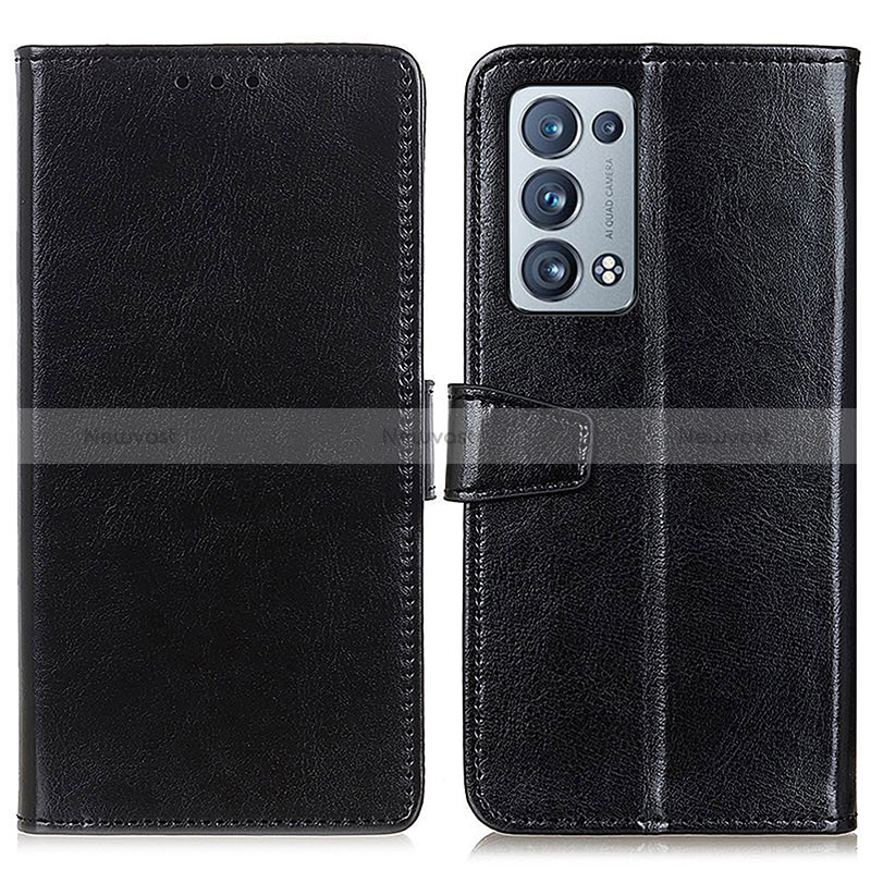 Leather Case Stands Flip Cover Holder A06D for Oppo Reno6 Pro 5G