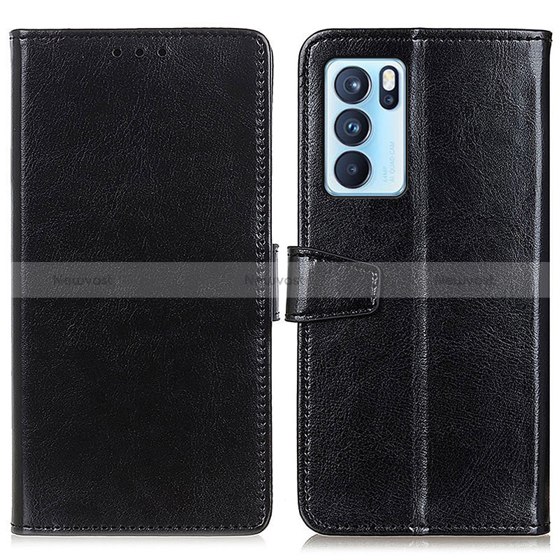 Leather Case Stands Flip Cover Holder A06D for Oppo Reno6 Pro 5G India