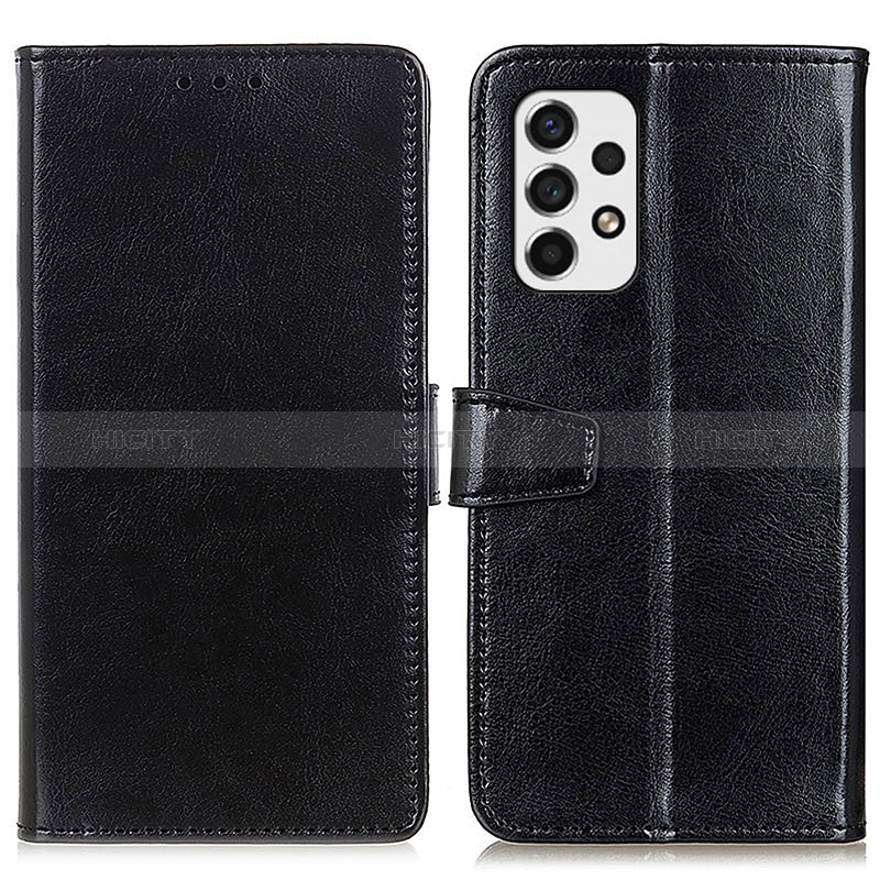 Leather Case Stands Flip Cover Holder A06D for Samsung Galaxy A53 5G Black