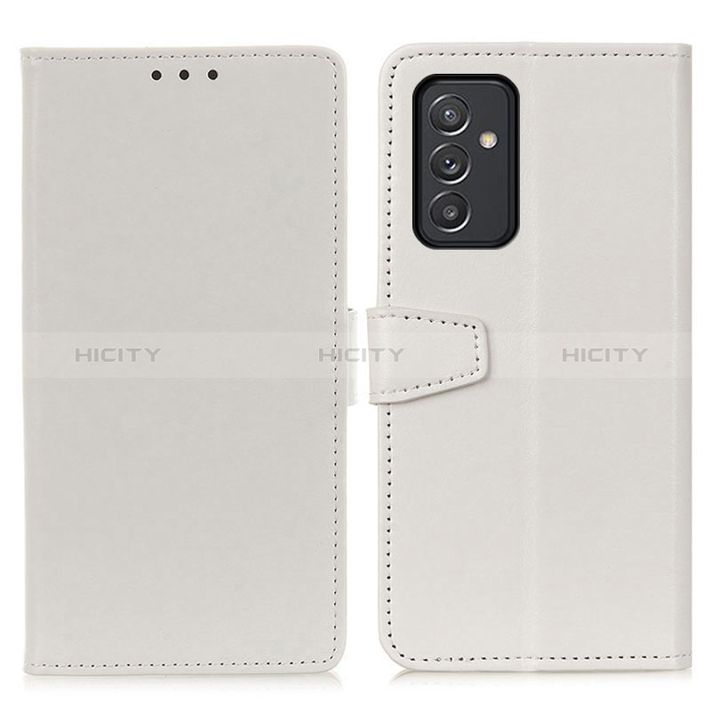 Leather Case Stands Flip Cover Holder A06D for Samsung Galaxy A54 5G White