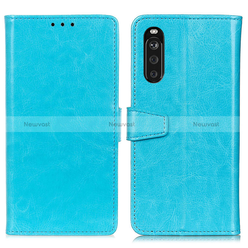 Leather Case Stands Flip Cover Holder A06D for Sony Xperia 10 III SOG04