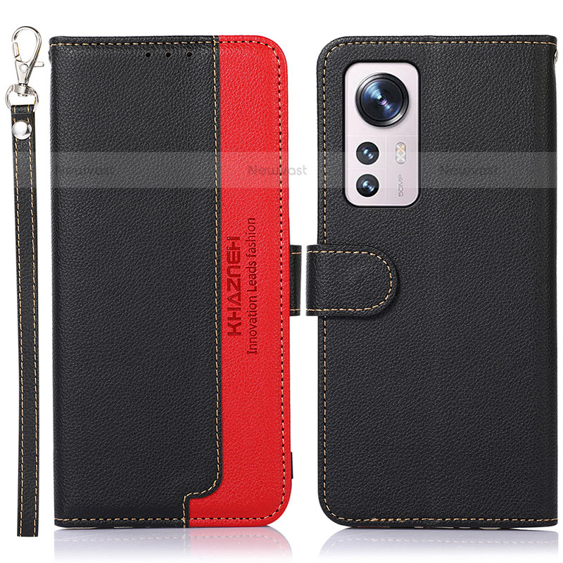 Leather Case Stands Flip Cover Holder A06D for Xiaomi Mi 12 Lite 5G