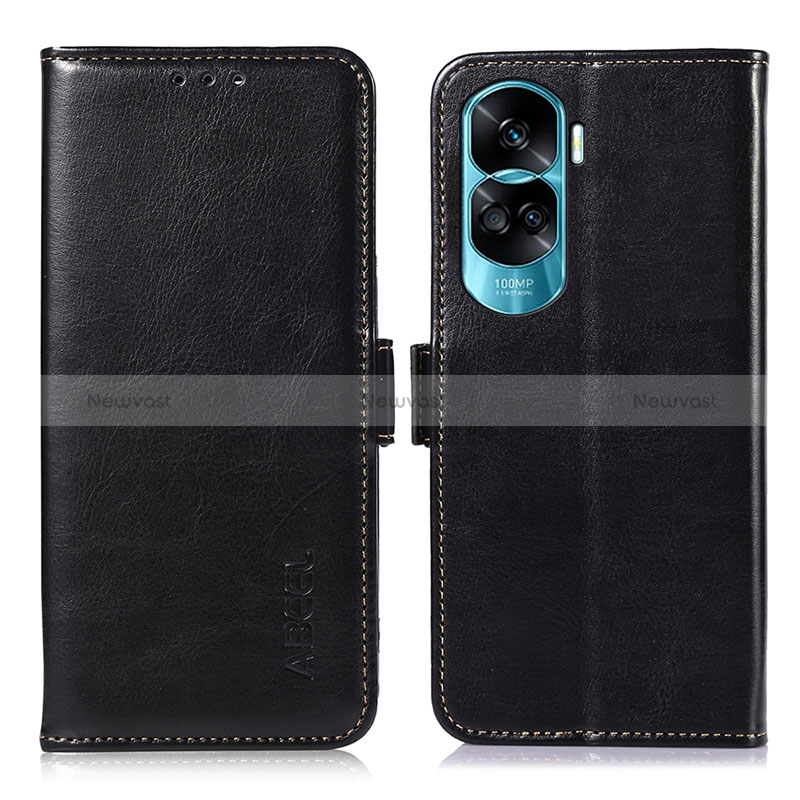 Leather Case Stands Flip Cover Holder A07D for Huawei Honor 90 Lite 5G