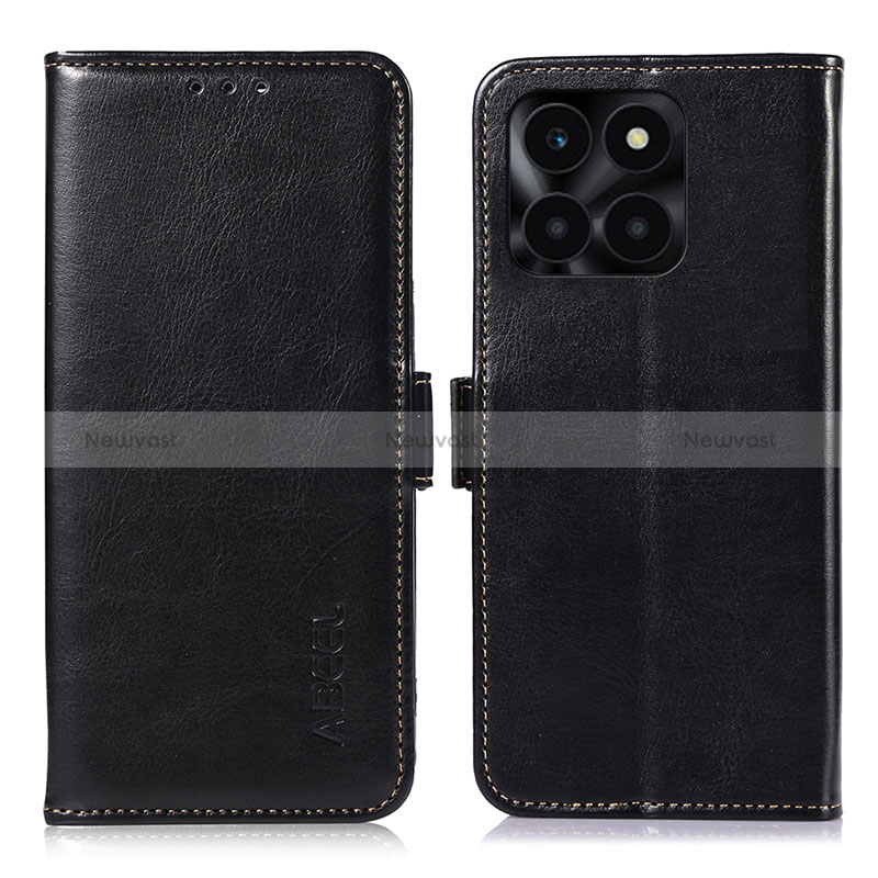 Leather Case Stands Flip Cover Holder A07D for Huawei Honor X6a