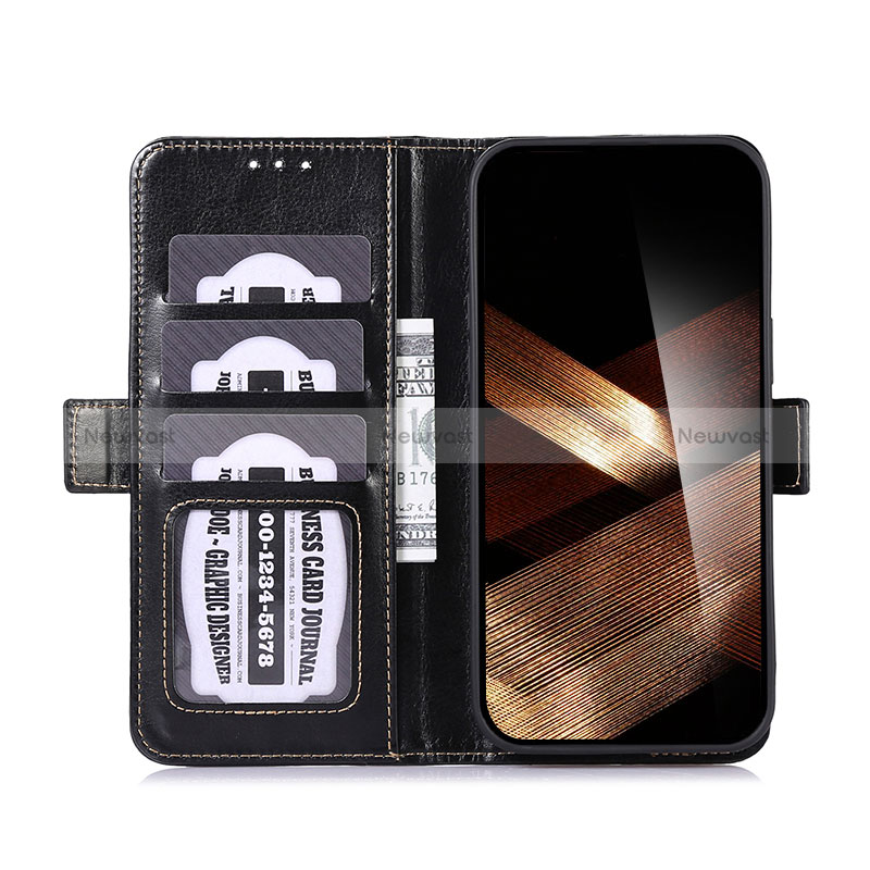 Leather Case Stands Flip Cover Holder A07D for Huawei Honor X6a