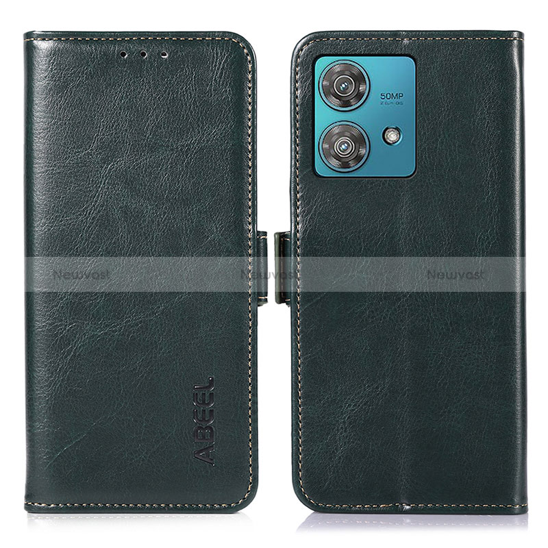 Leather Case Stands Flip Cover Holder A07D for Motorola Moto Edge 40 Neo 5G