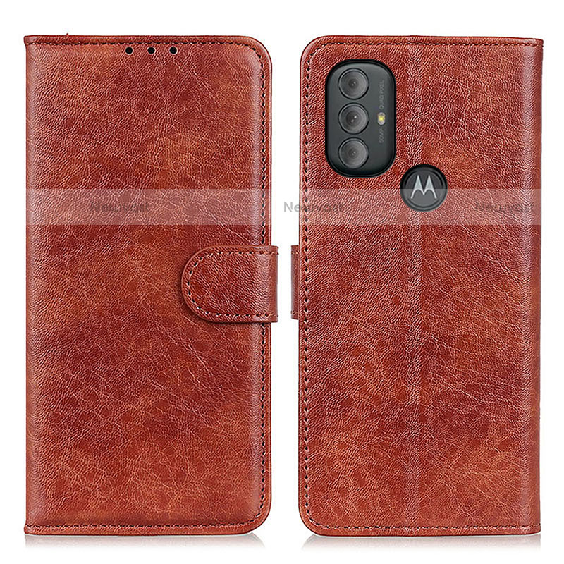 Leather Case Stands Flip Cover Holder A07D for Motorola Moto G Play (2023)