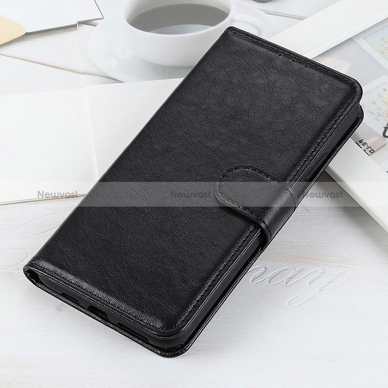 Leather Case Stands Flip Cover Holder A07D for OnePlus 9 Pro 5G Black